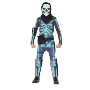 InSpirit Designs Kids' Fortnite Skull Trooper Green Halloween Costume M